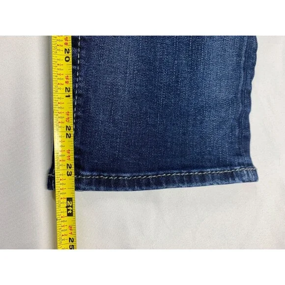 Silver Jeans Womens Size 28 x 22.5 Blue Suki Capri Low Rise Denim Stretch - Picture 6 of 10